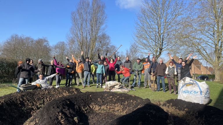 Février 2022 - Chantier participatif - Création du jardin partagé des Facultés
